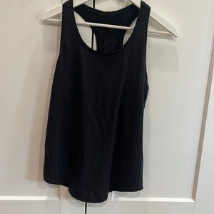 Lululemon Love Tank Top-Pleated-Size 6- Black